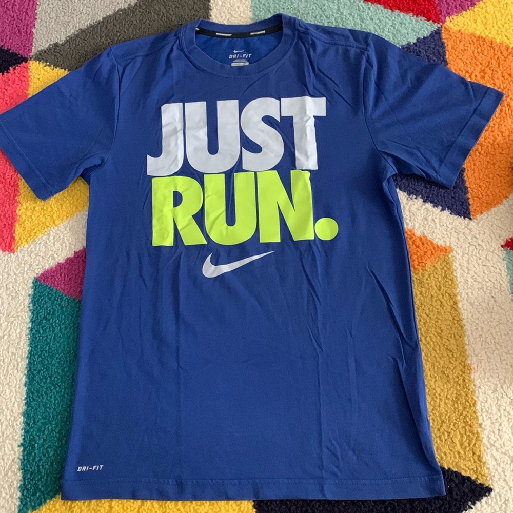 Nike Dri-Fit Blue Men’s T-shirt, Size: Small